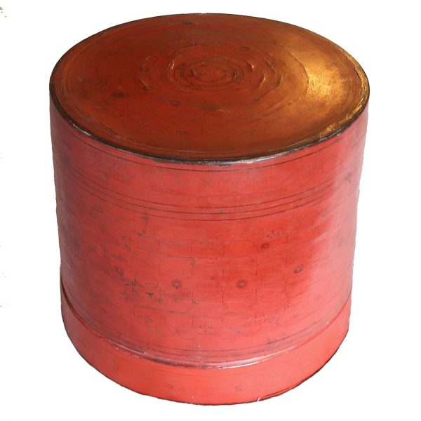 large antique Burmese lacquerware kun-it